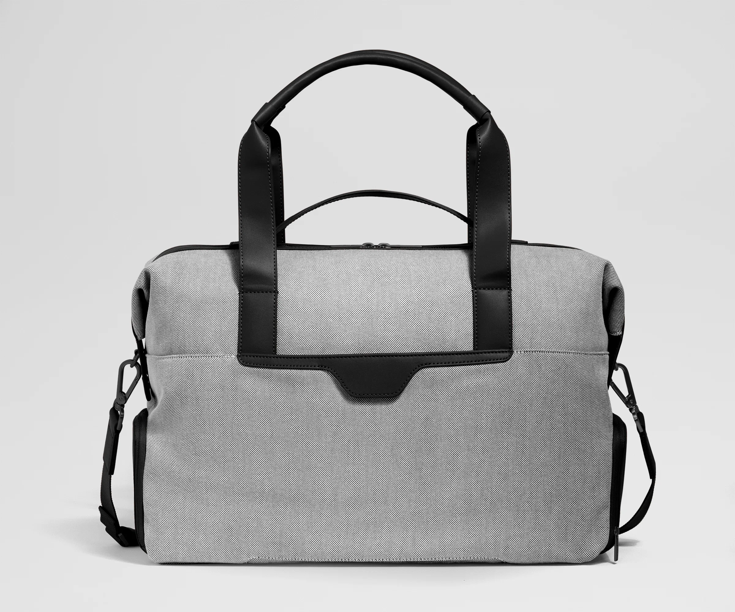 Canvas Overnight Bag in Jet Black - Image 5