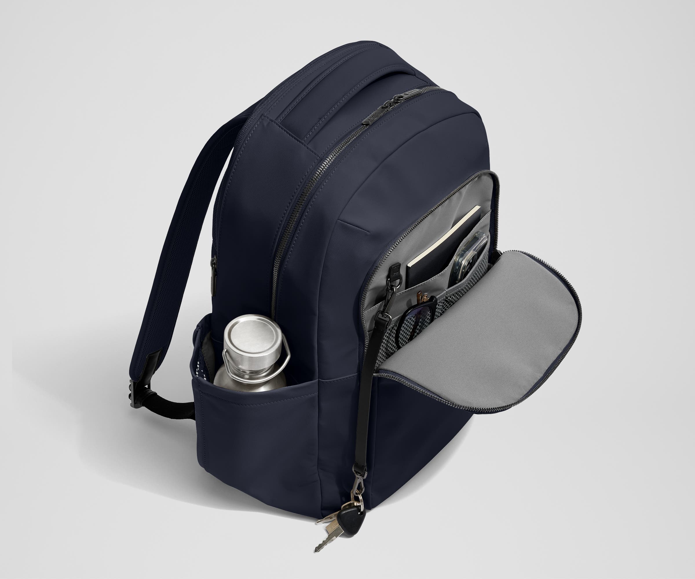 The Commuter Backpack in Navy Blue - Image 4