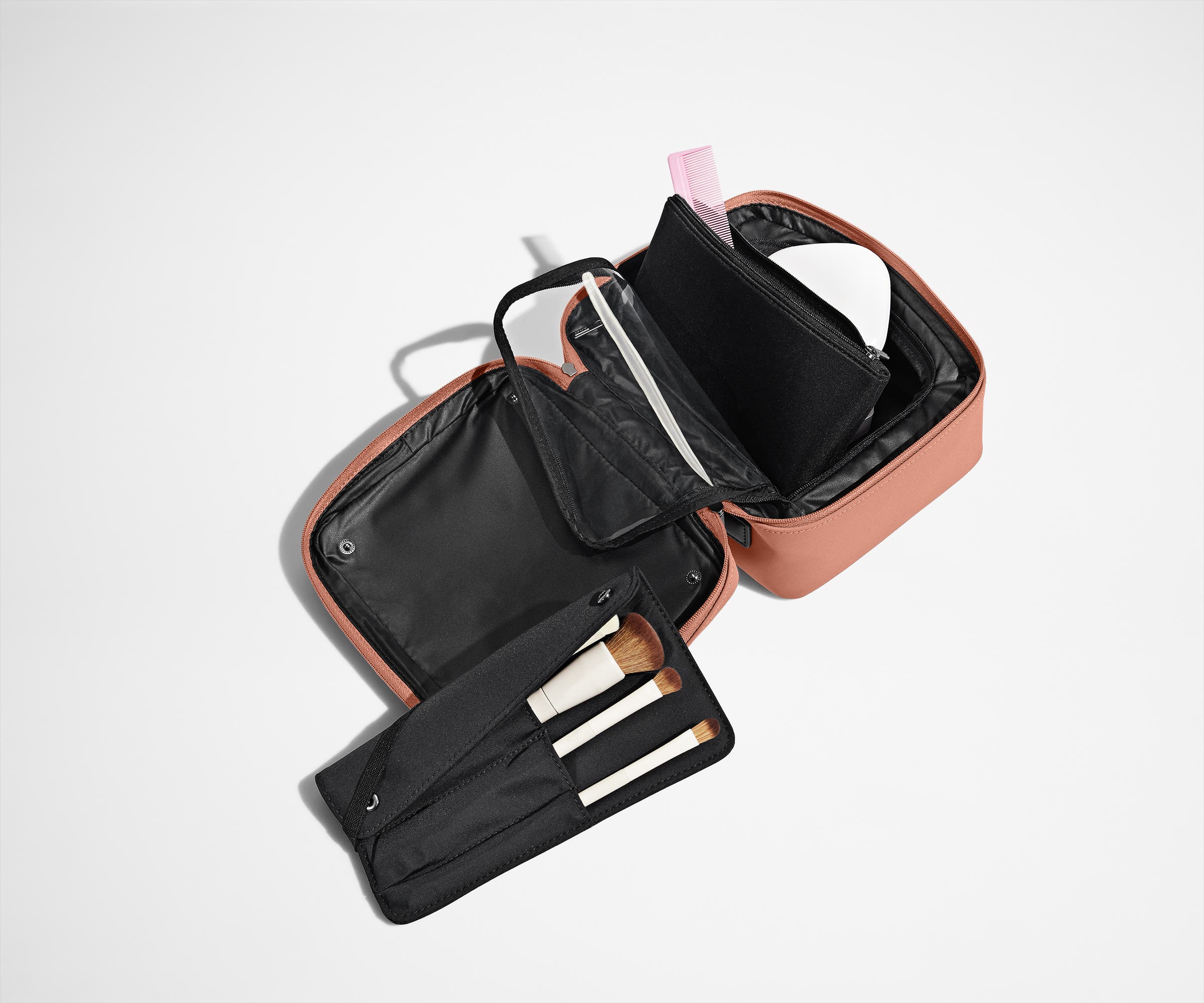 The Cosmetics Bag in Clay Pink - Image 4