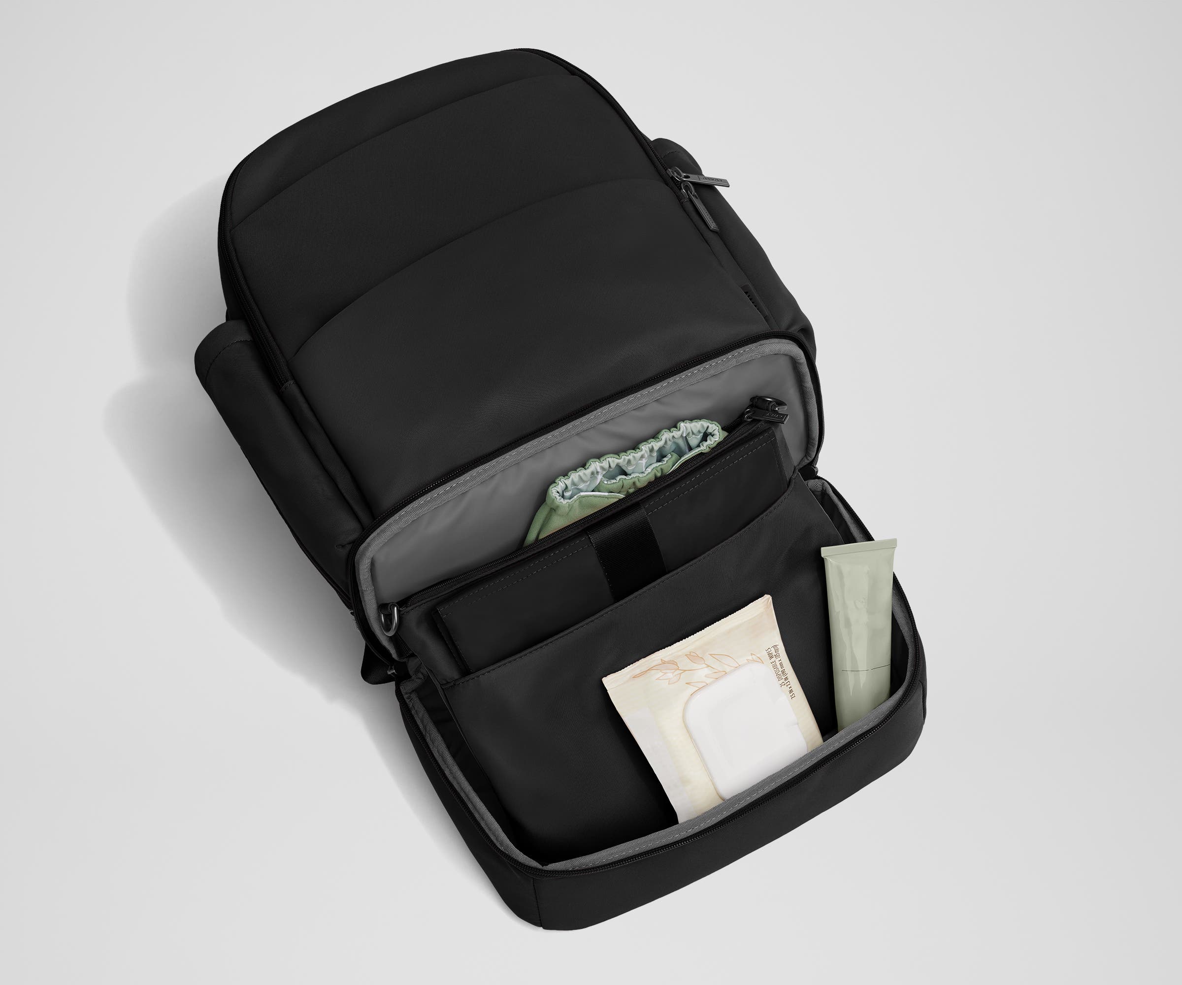 The Double Diaper Backpack in Jet Black - Image 6