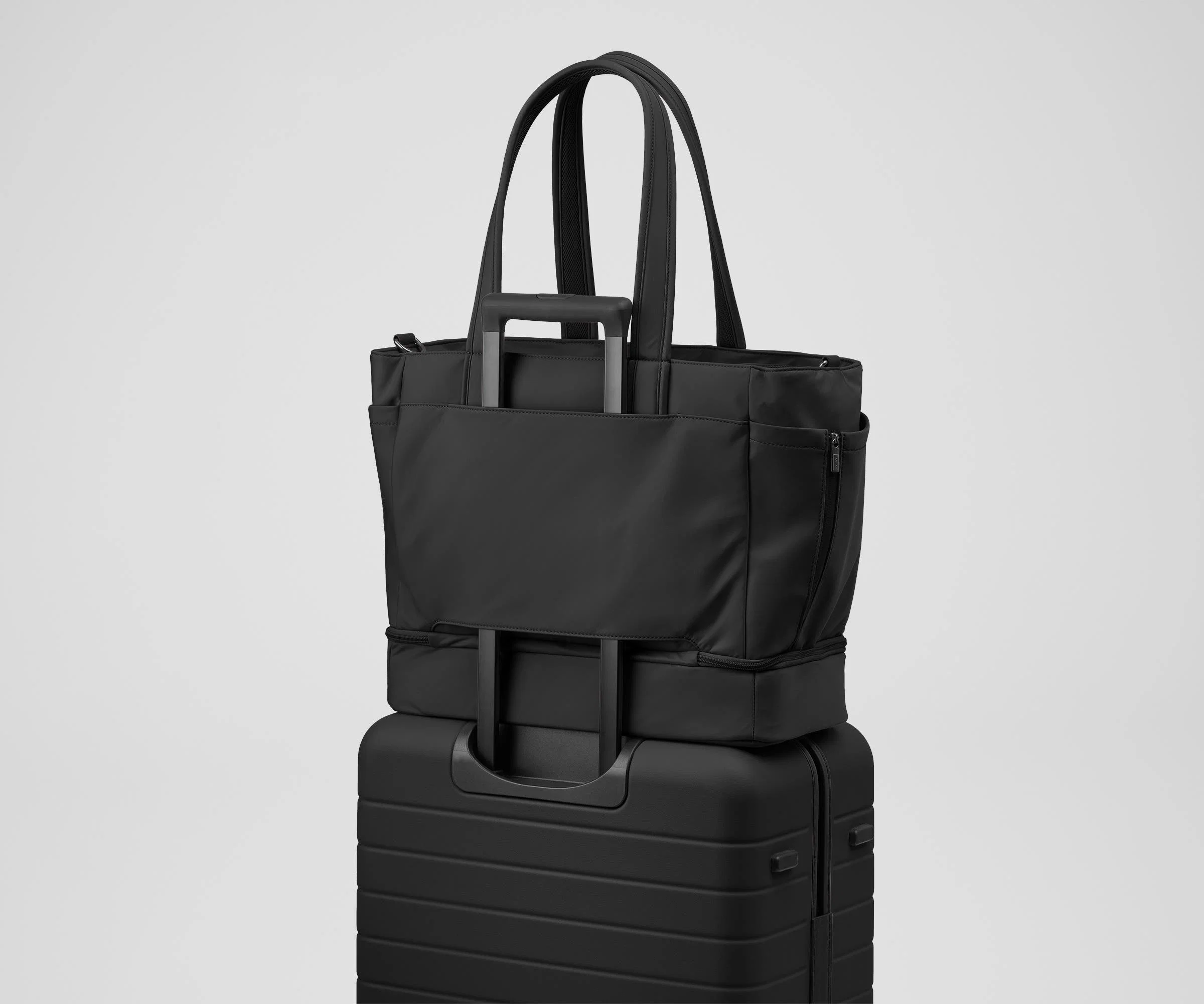 The Double Diaper Tote in Jet Black - Image 11