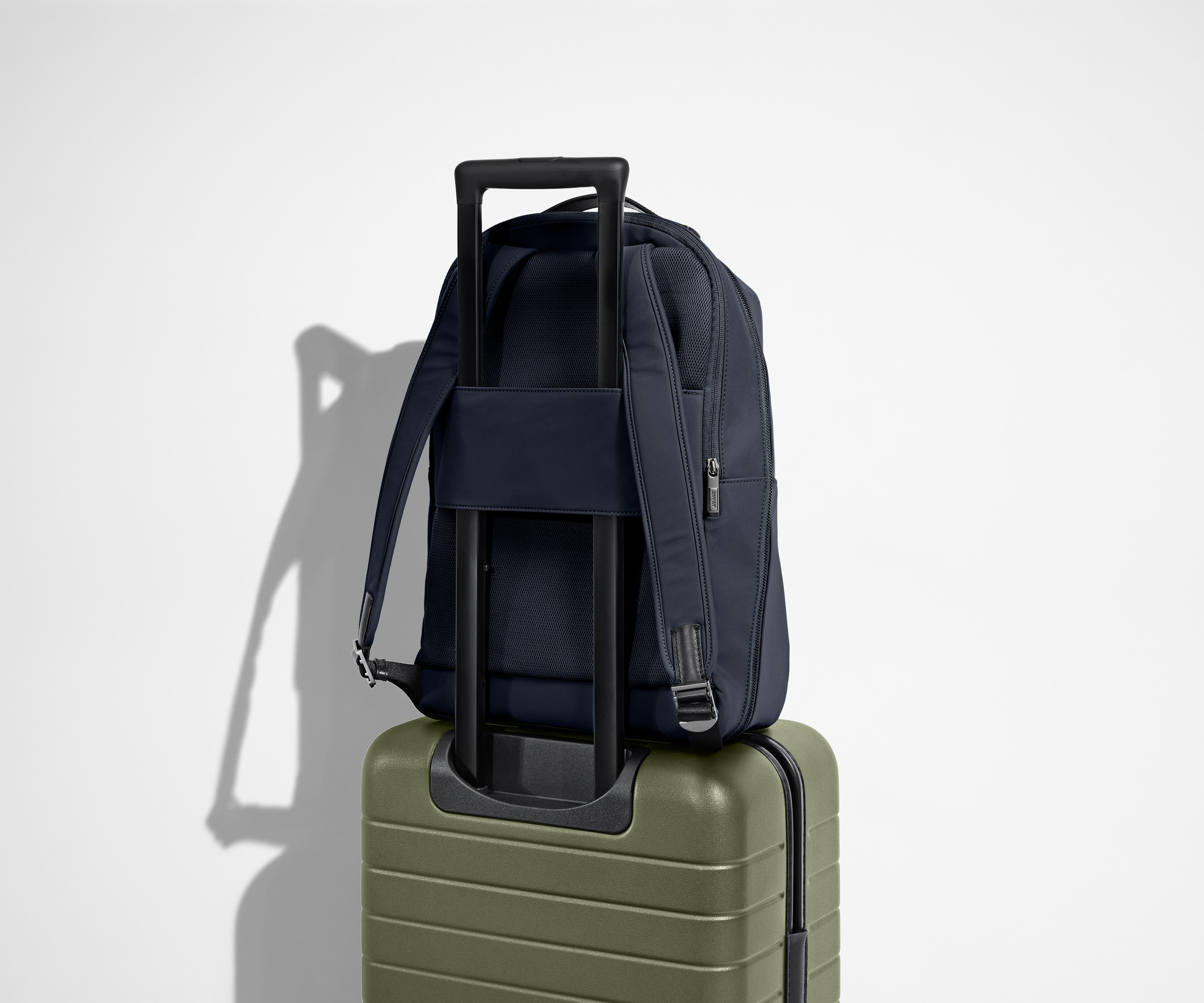 The Everywhere Zip Backpack in Navy Blue - Image 6