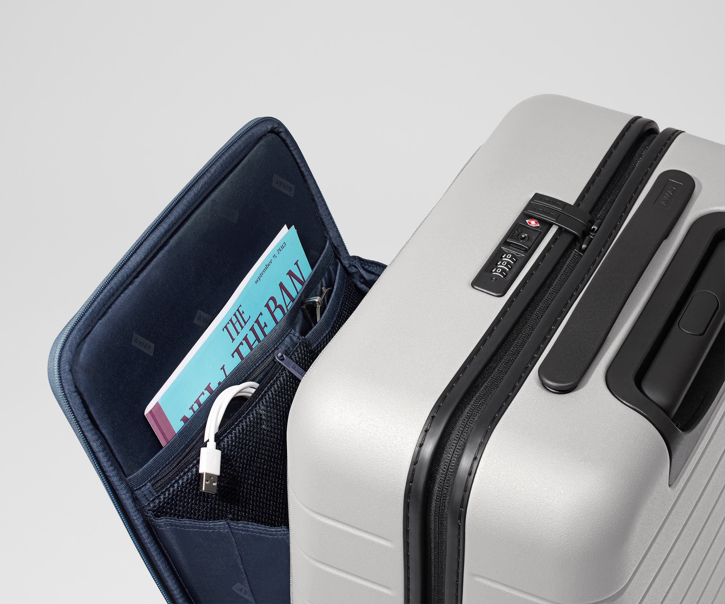 The Executive Bigger Carry-On in Cloud Gray - Image 6