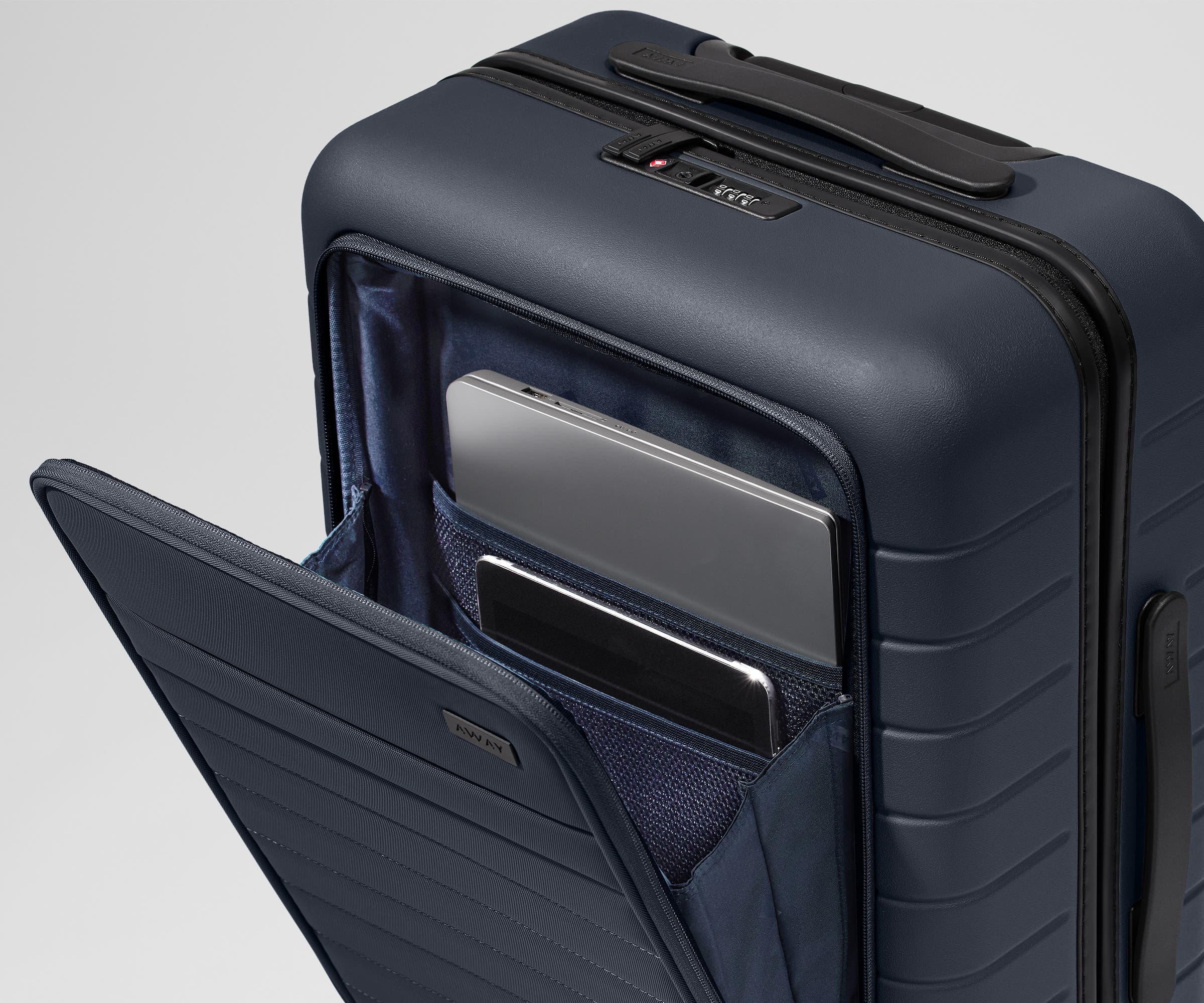 The Executive Carry-On in Navy Blue - Image 5