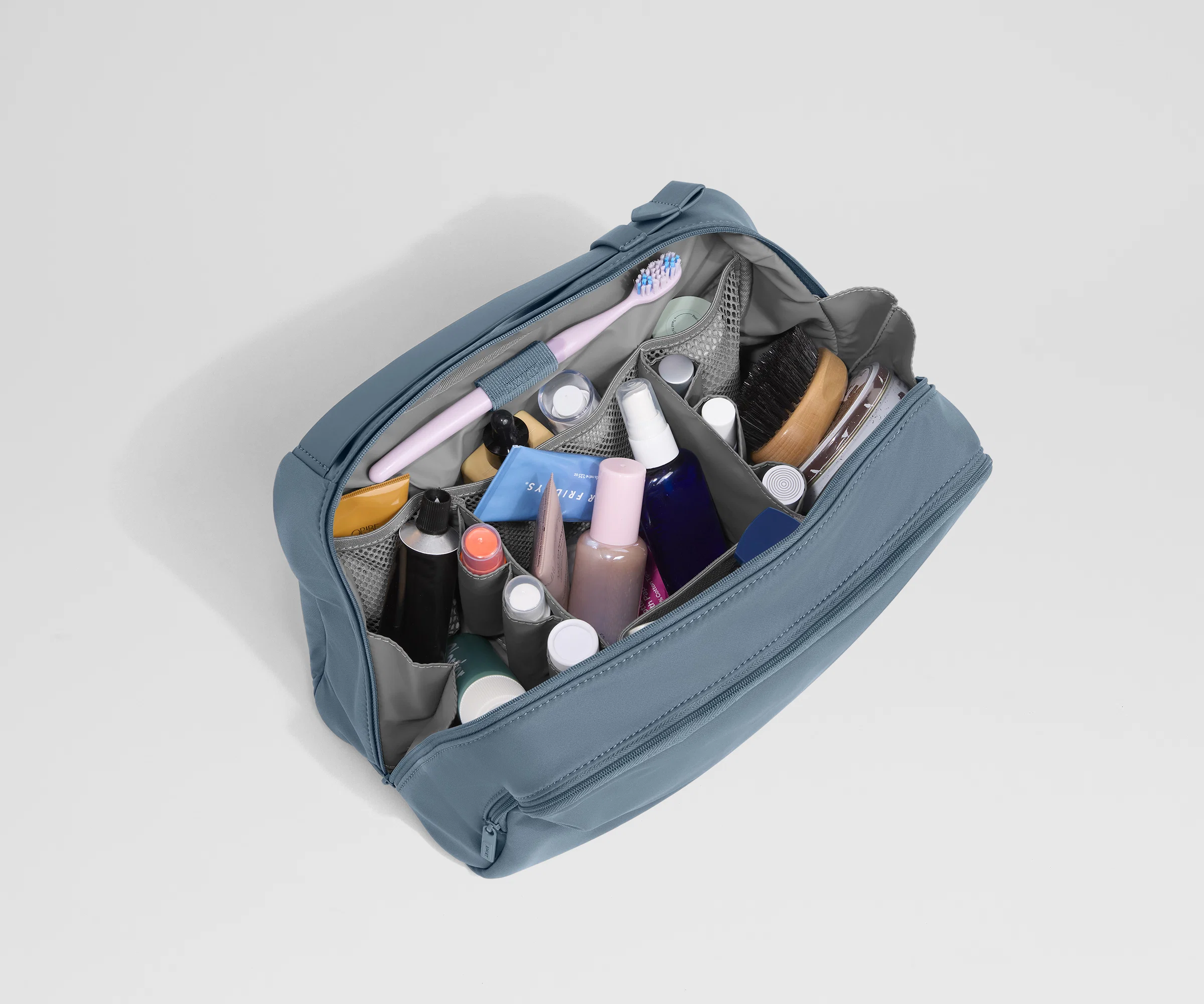 Extra Large Toiletry Bag in Coast Blue - Image 4