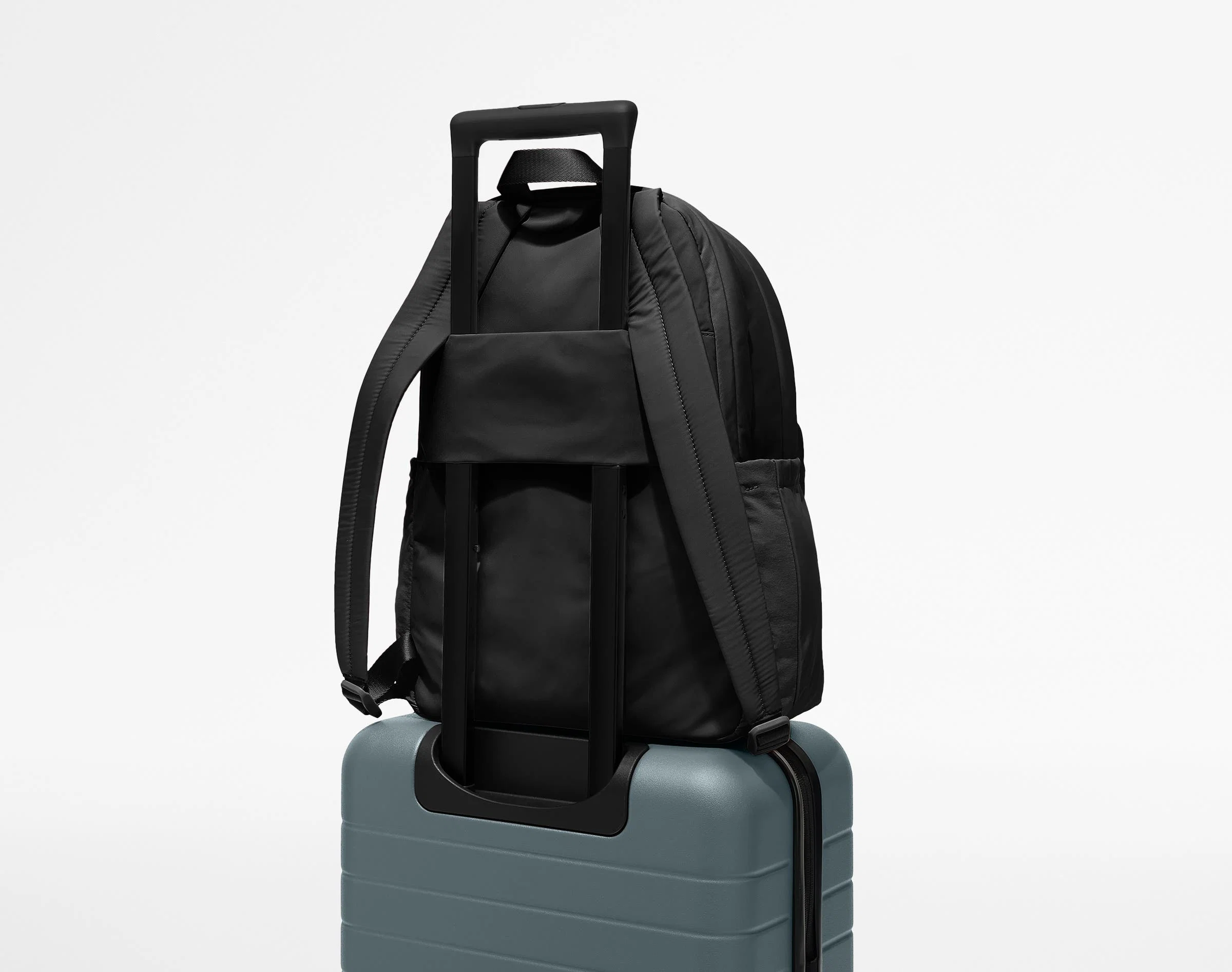 Large Featherlight Backpack in Jet Black - Image 8