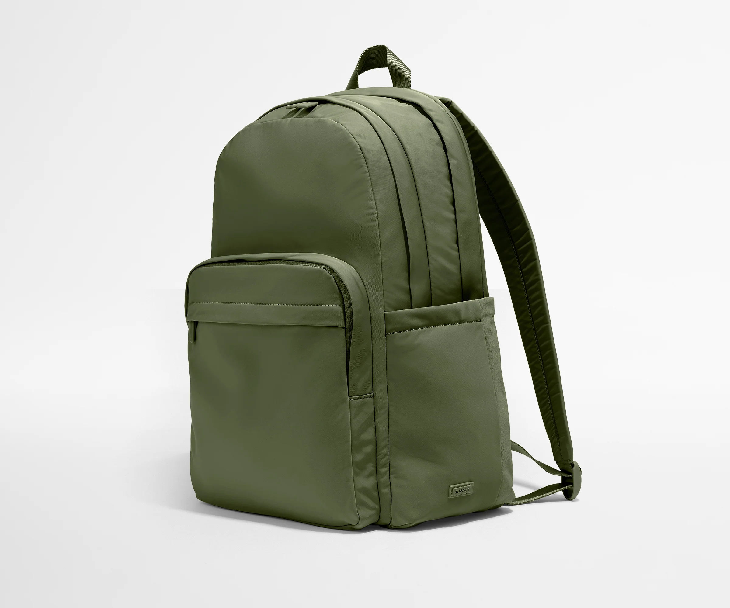Large Featherlight Backpack in Olive Green - Image 2