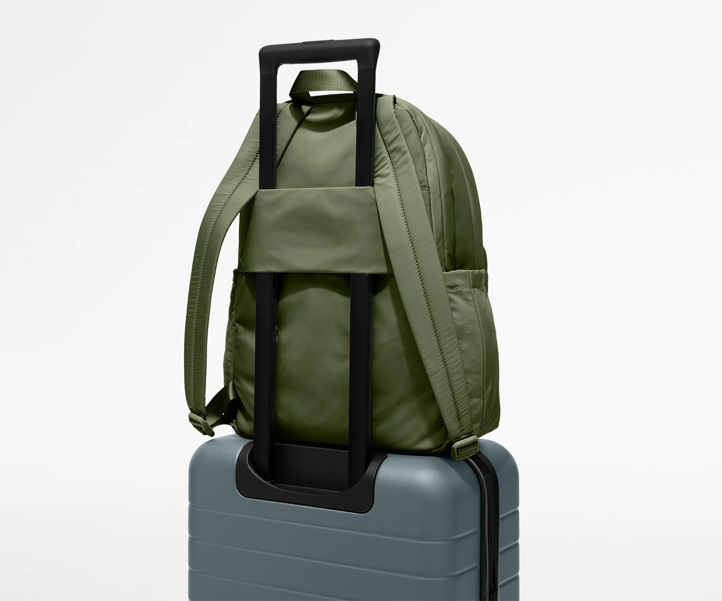 Large Featherlight Backpack in Olive Green - Image 7