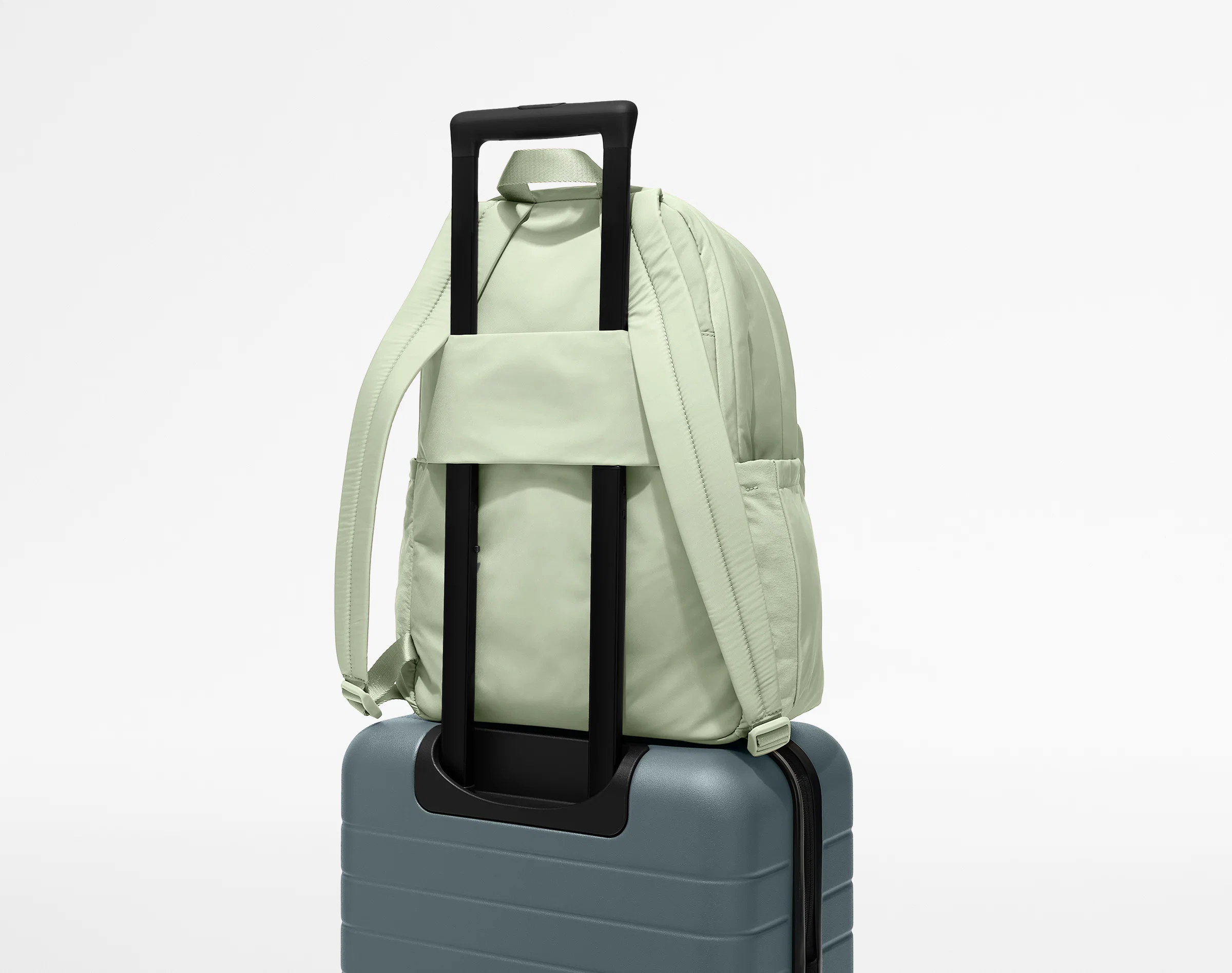 Large Featherlight Backpack in Sage Green - Image 8