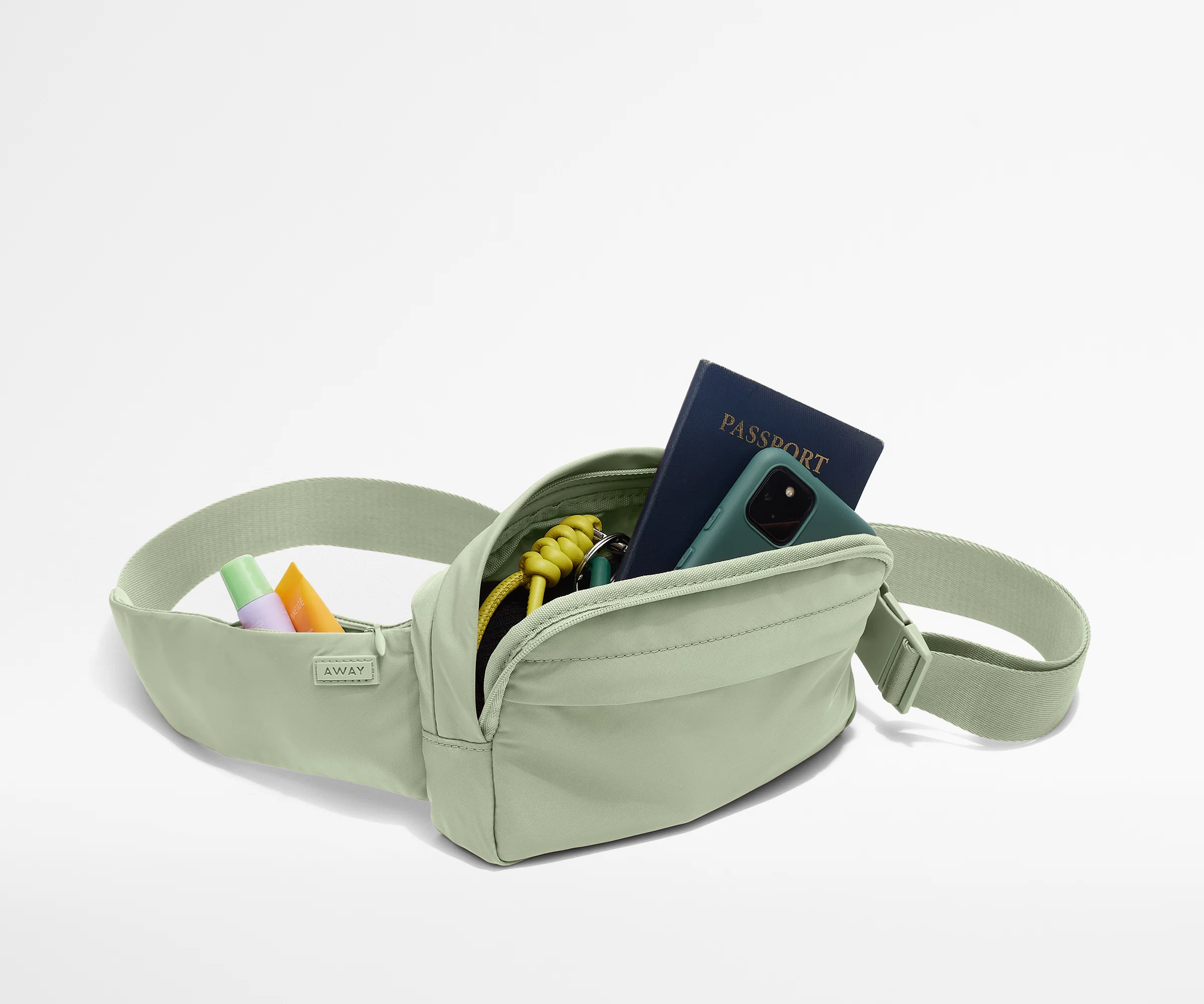 Featherlight Sling Bag in Sage Green - Image 4