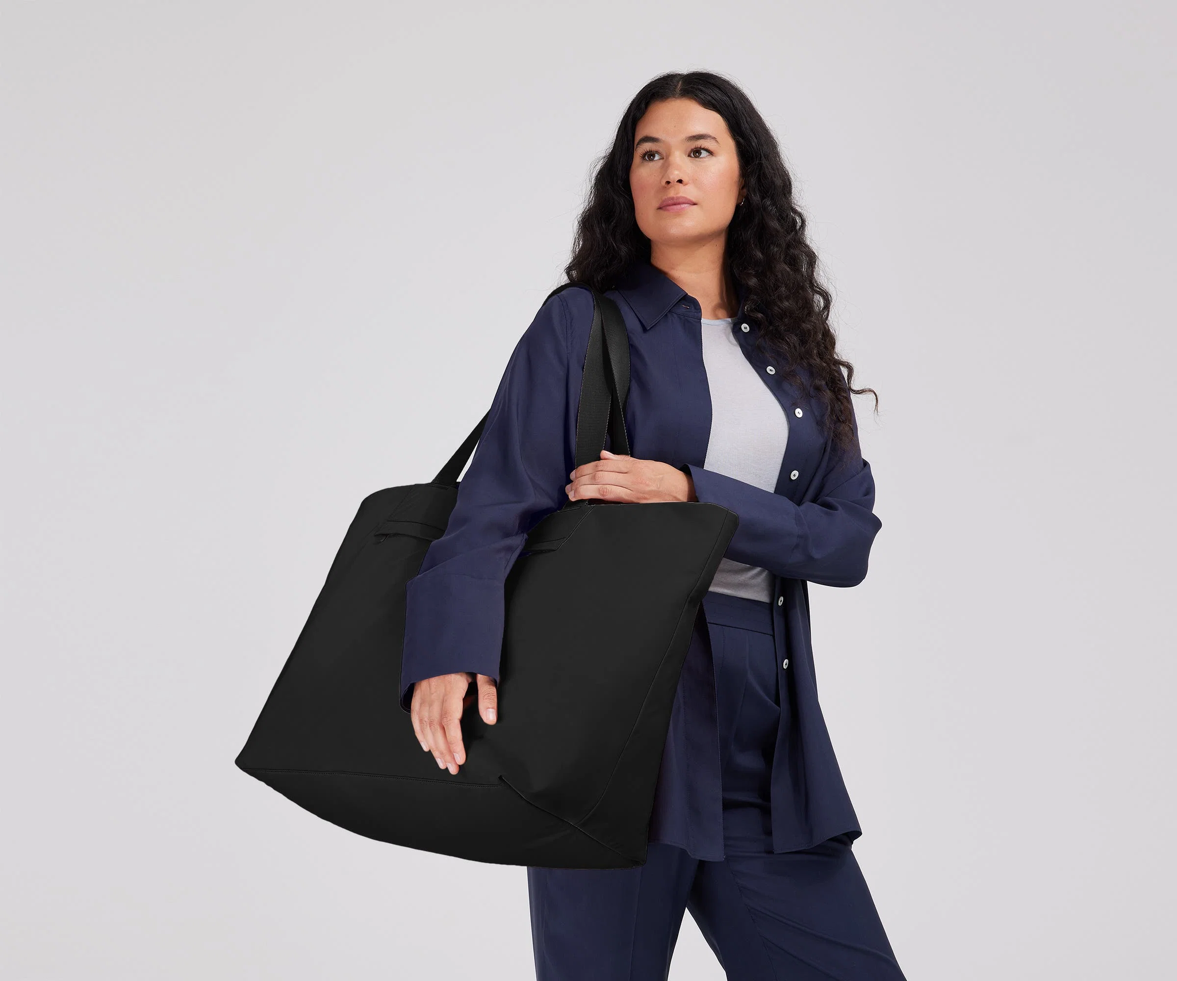 Large Featherlight Tote in Jet Black - Image 2