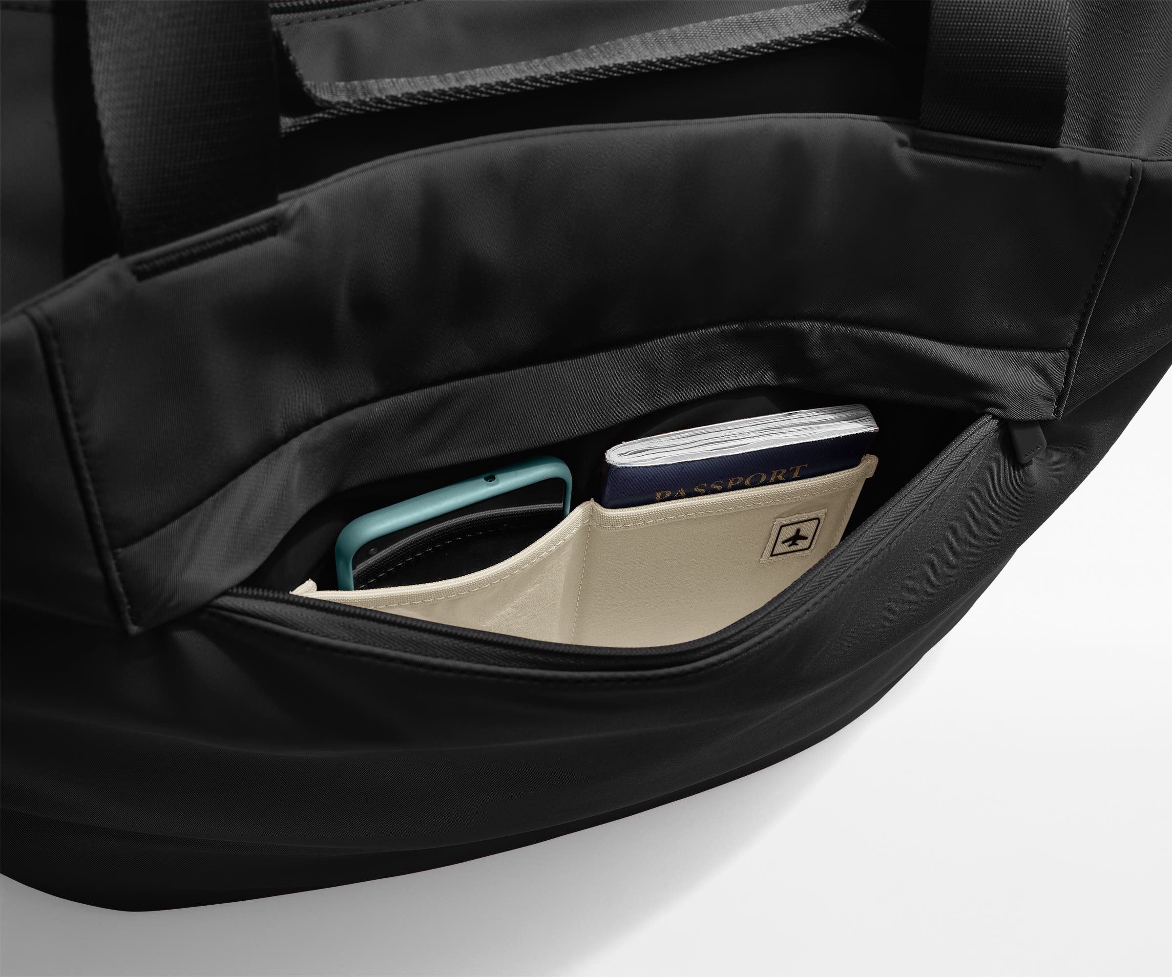 Large Featherlight Tote in Jet Black - Image 7