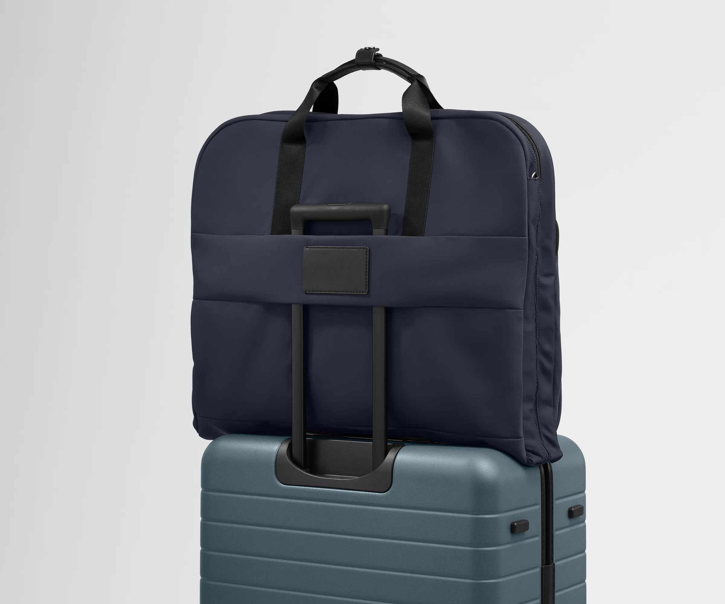 Garment Bag in Navy Blue - Image 8