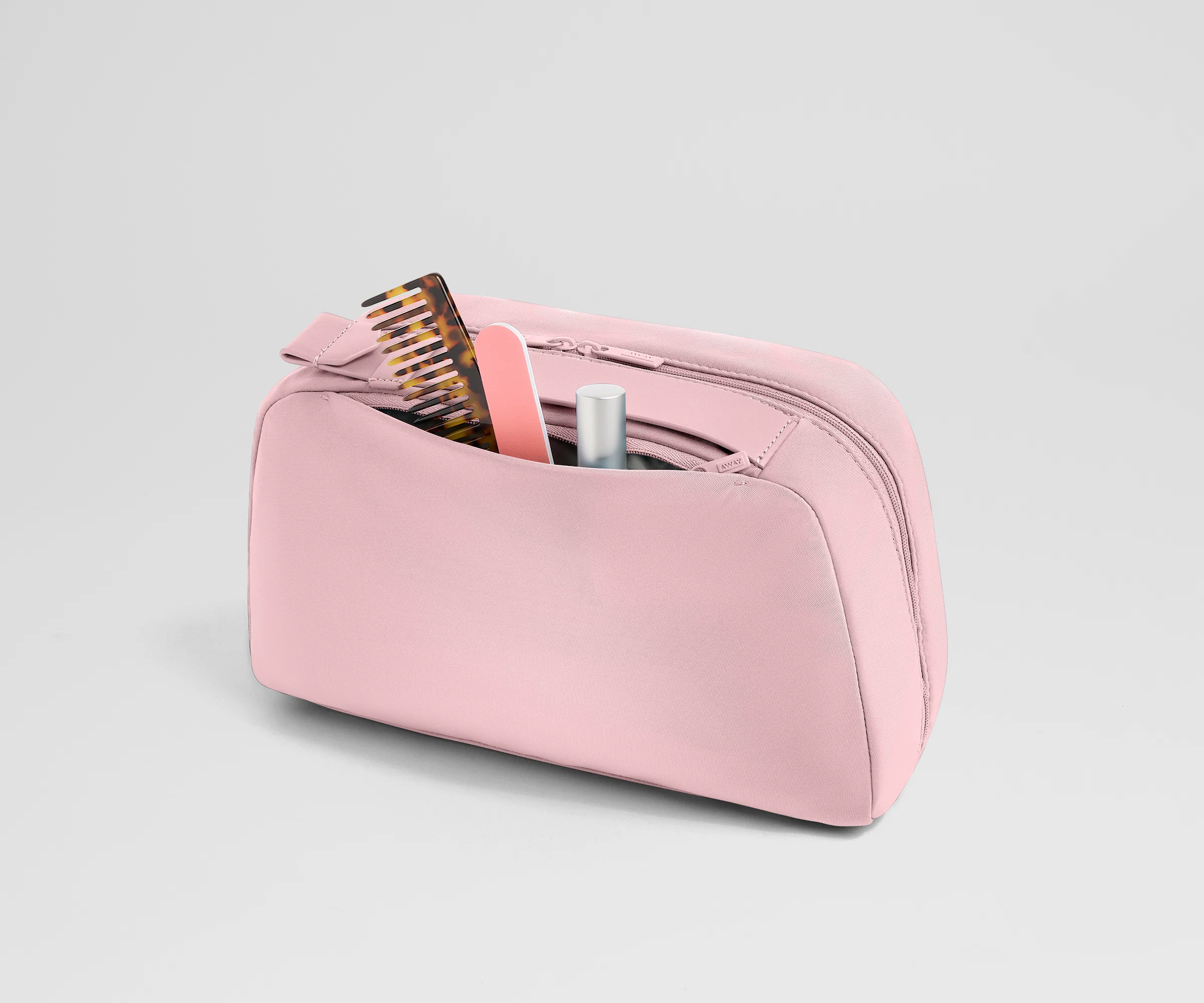 Large Toiletry Bag in Blush Pink - Image 5