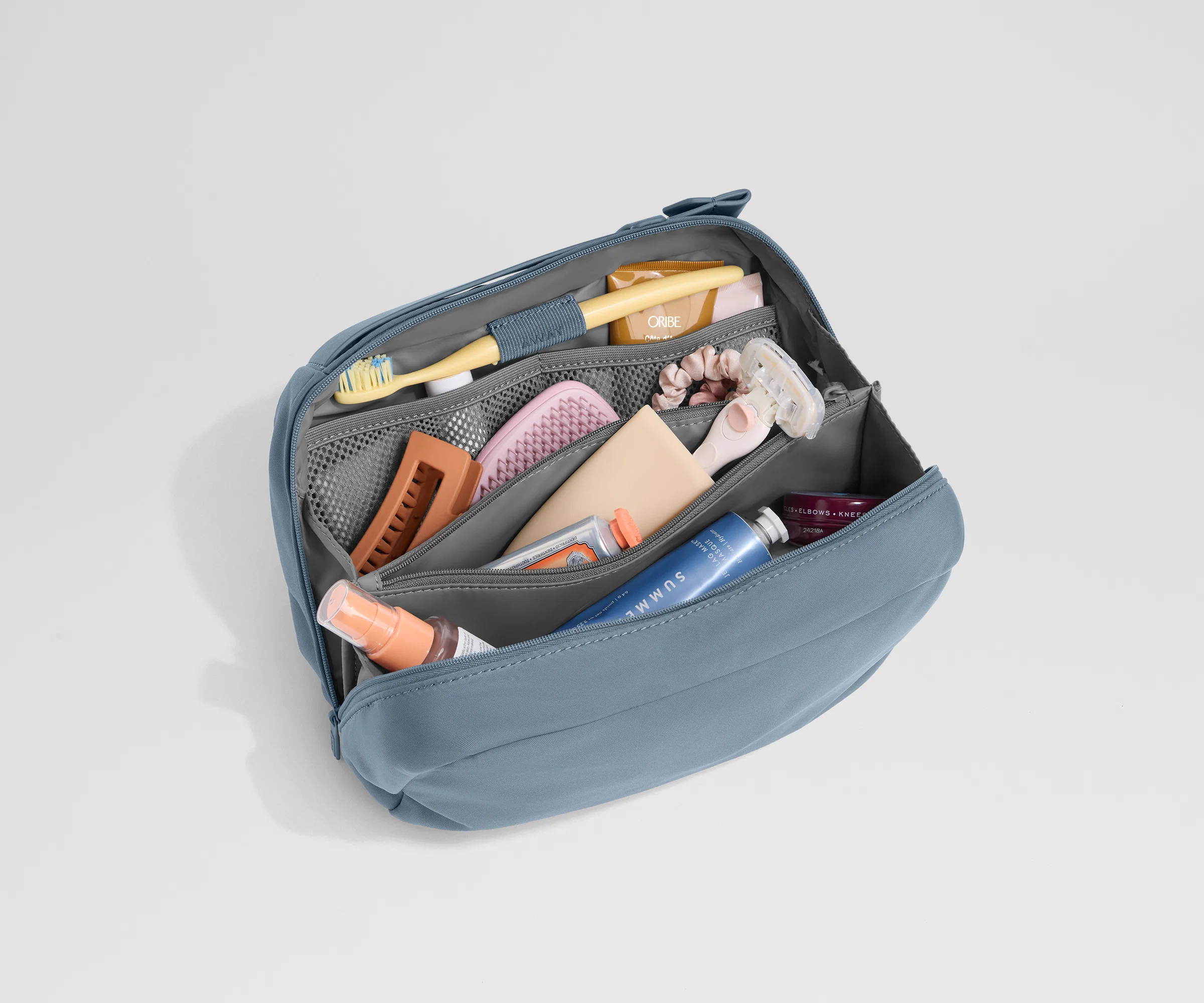 Large Toiletry Bag in Coast Blue - Image 2