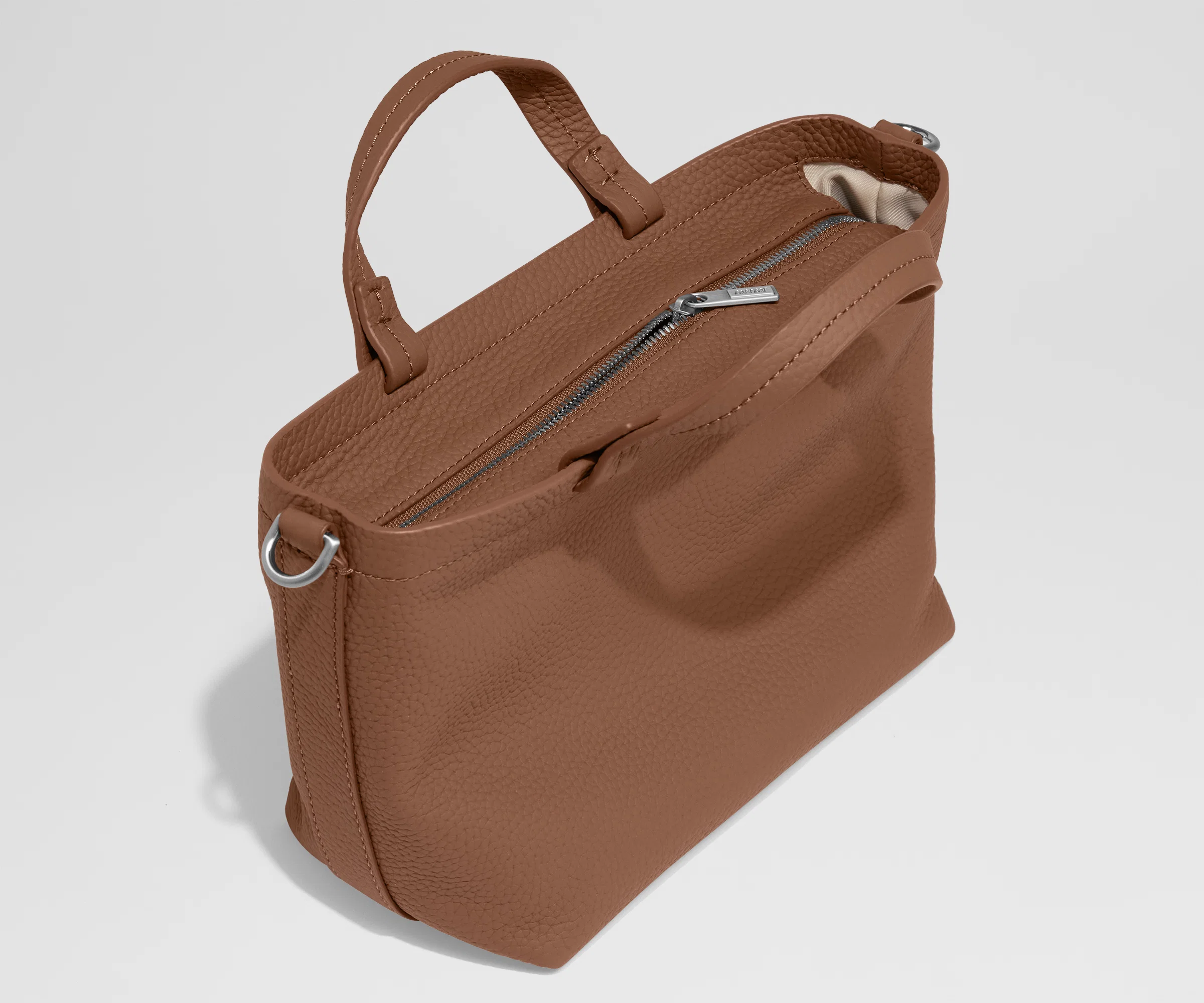 Leather Crossbody in Saddle Brown - Image 4