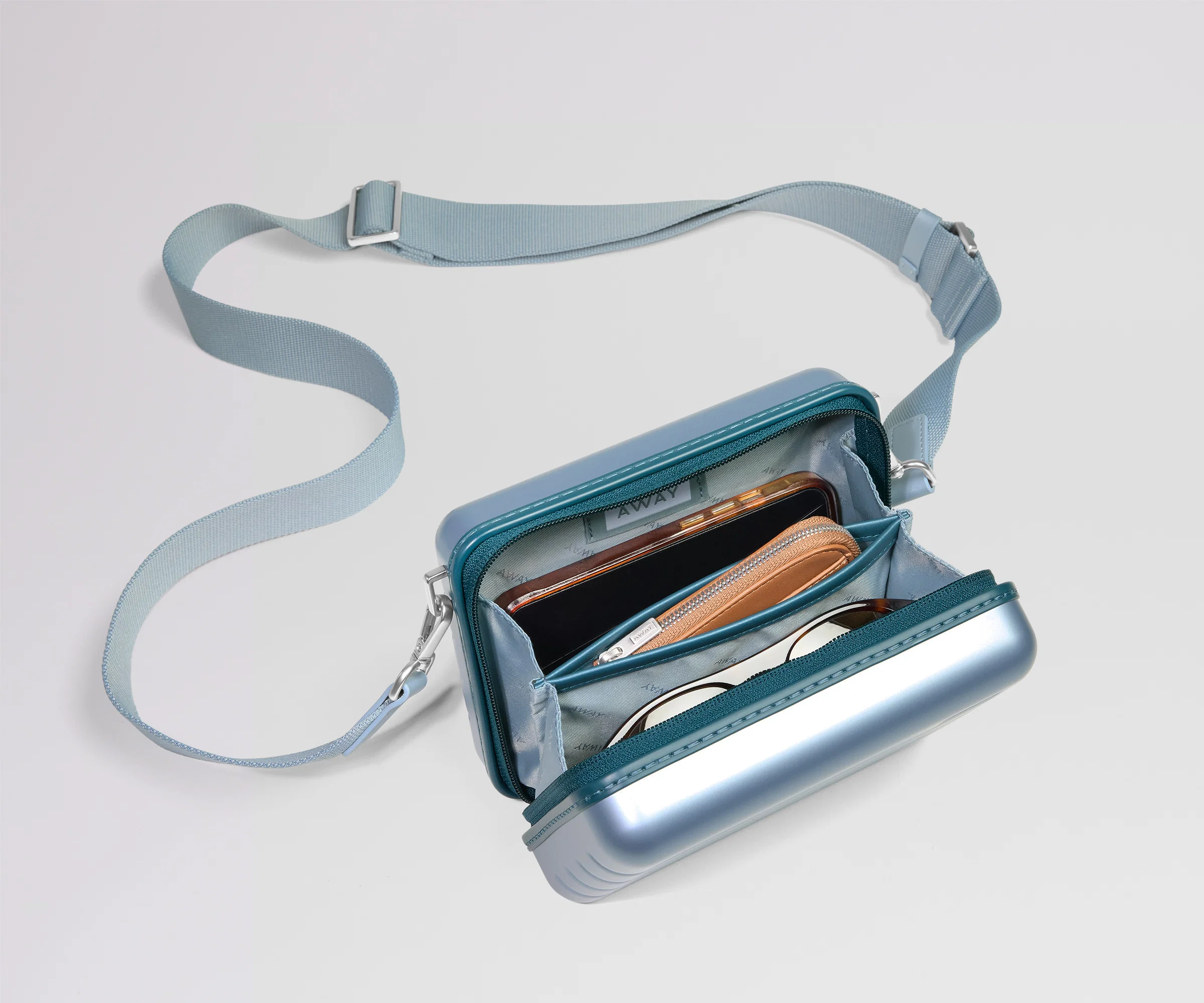 The Mini Crossbody in Arctic Blue - Image 2