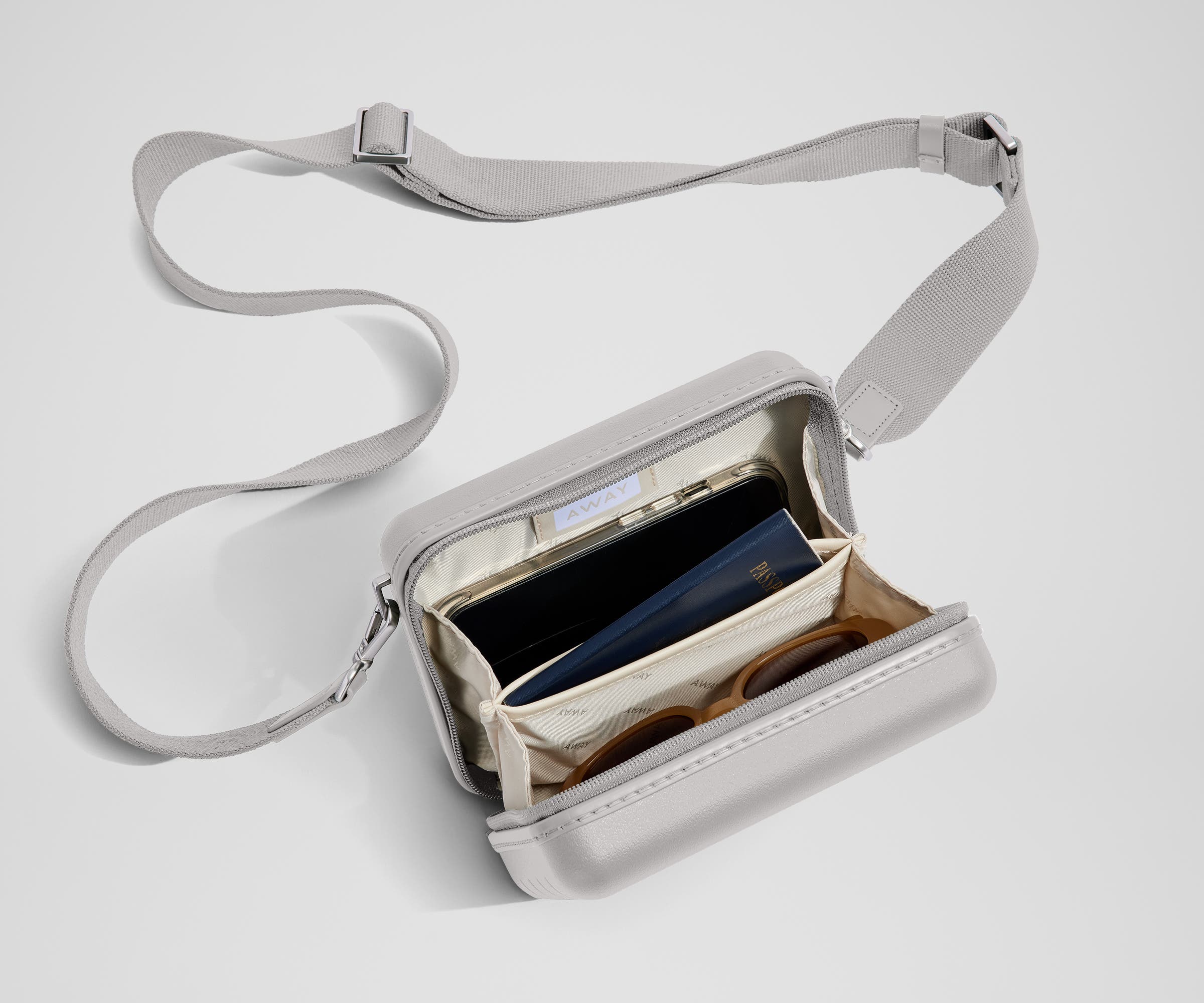 The Mini Crossbody in Cloud Gray - Image 4