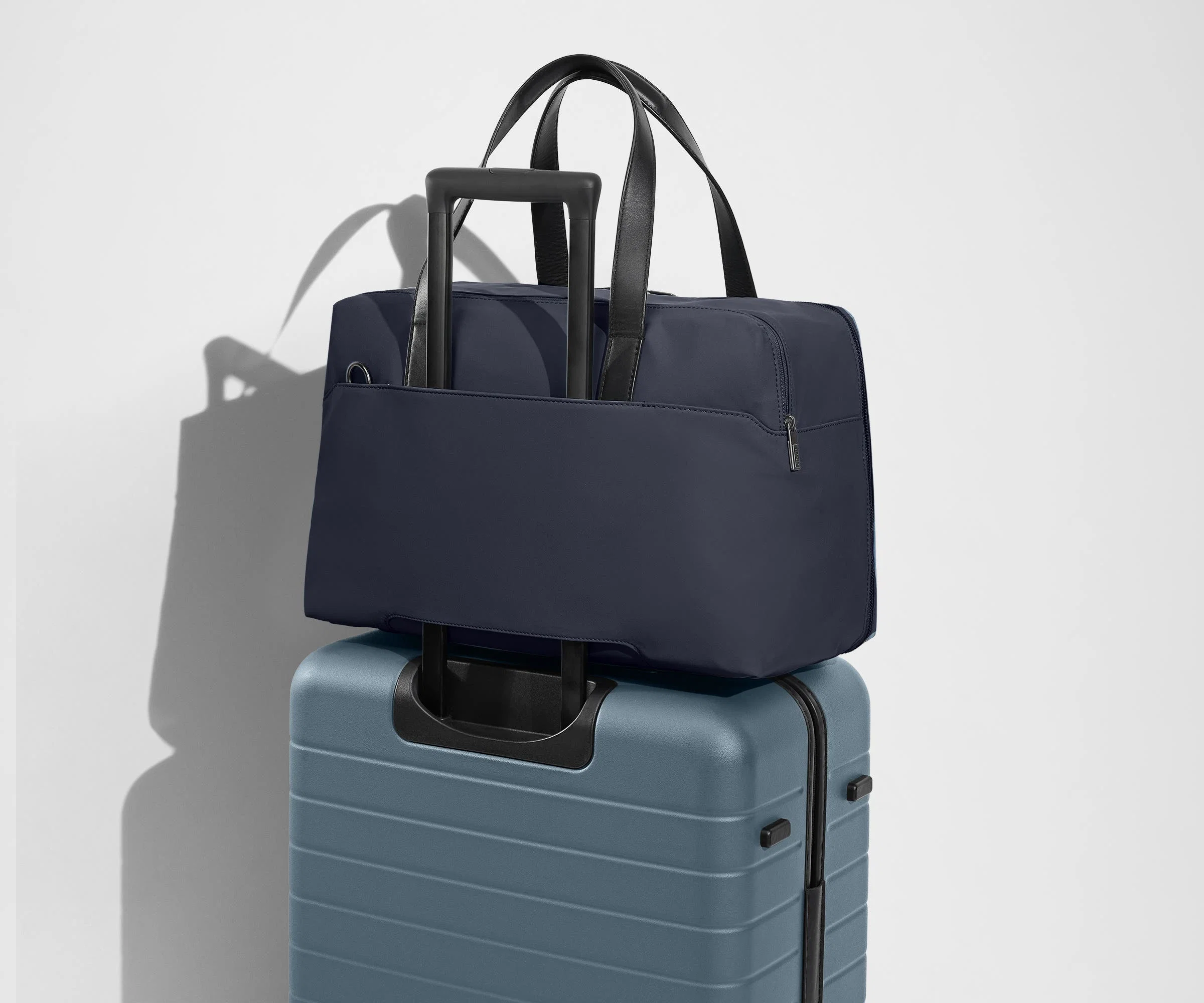 The Overnight Bag in Navy Blue - Image 7