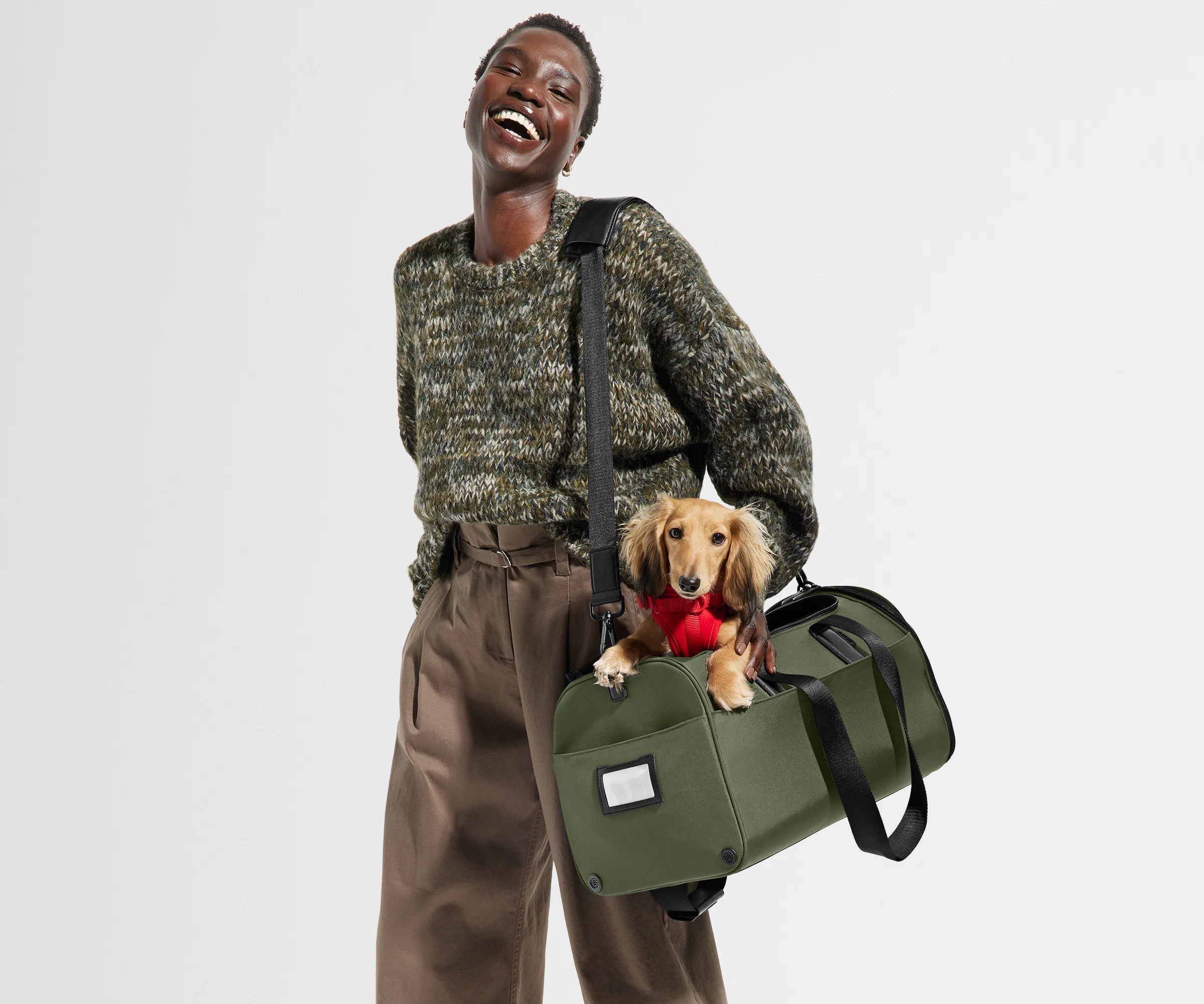 The Pet Carrier in Olive Green - Image 3