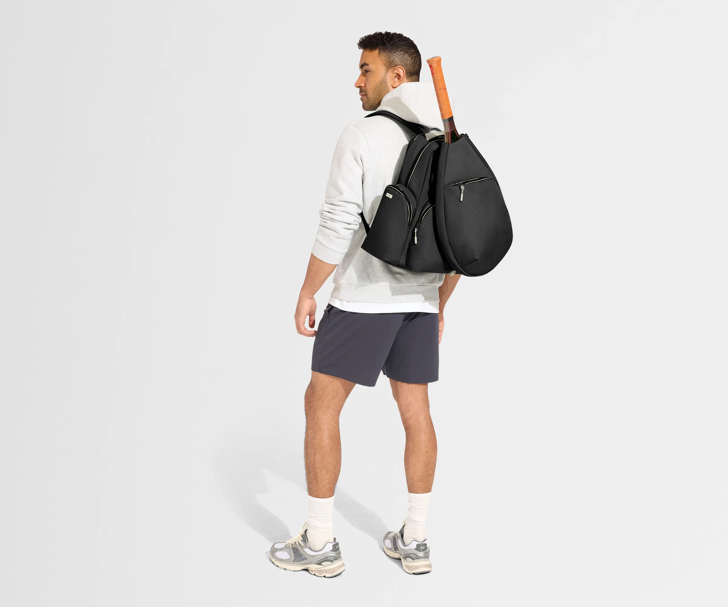Racket Bag in Jet Black - Image 4