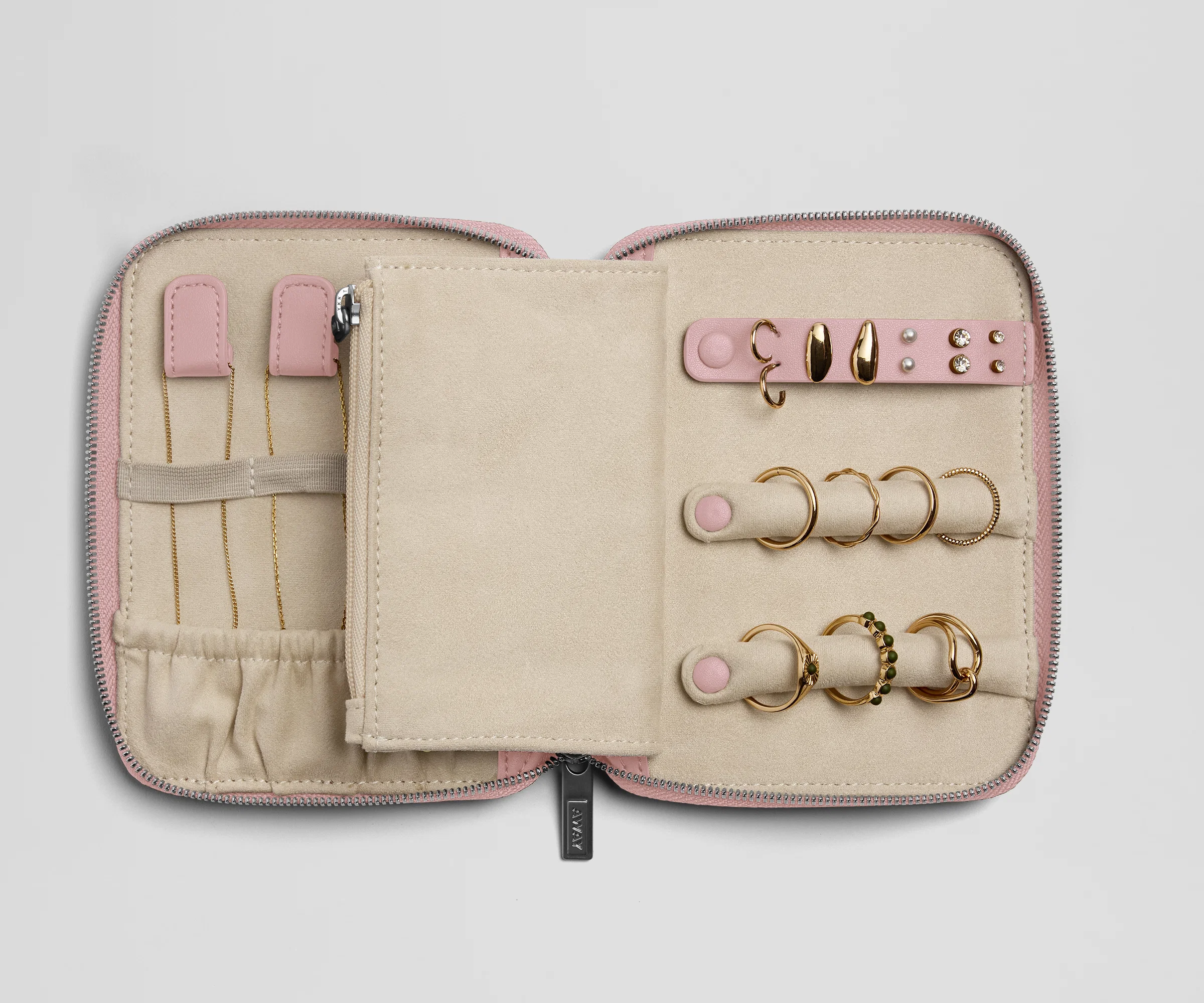 Slim Jewelry Organizer in Glacial Pink - Image 3