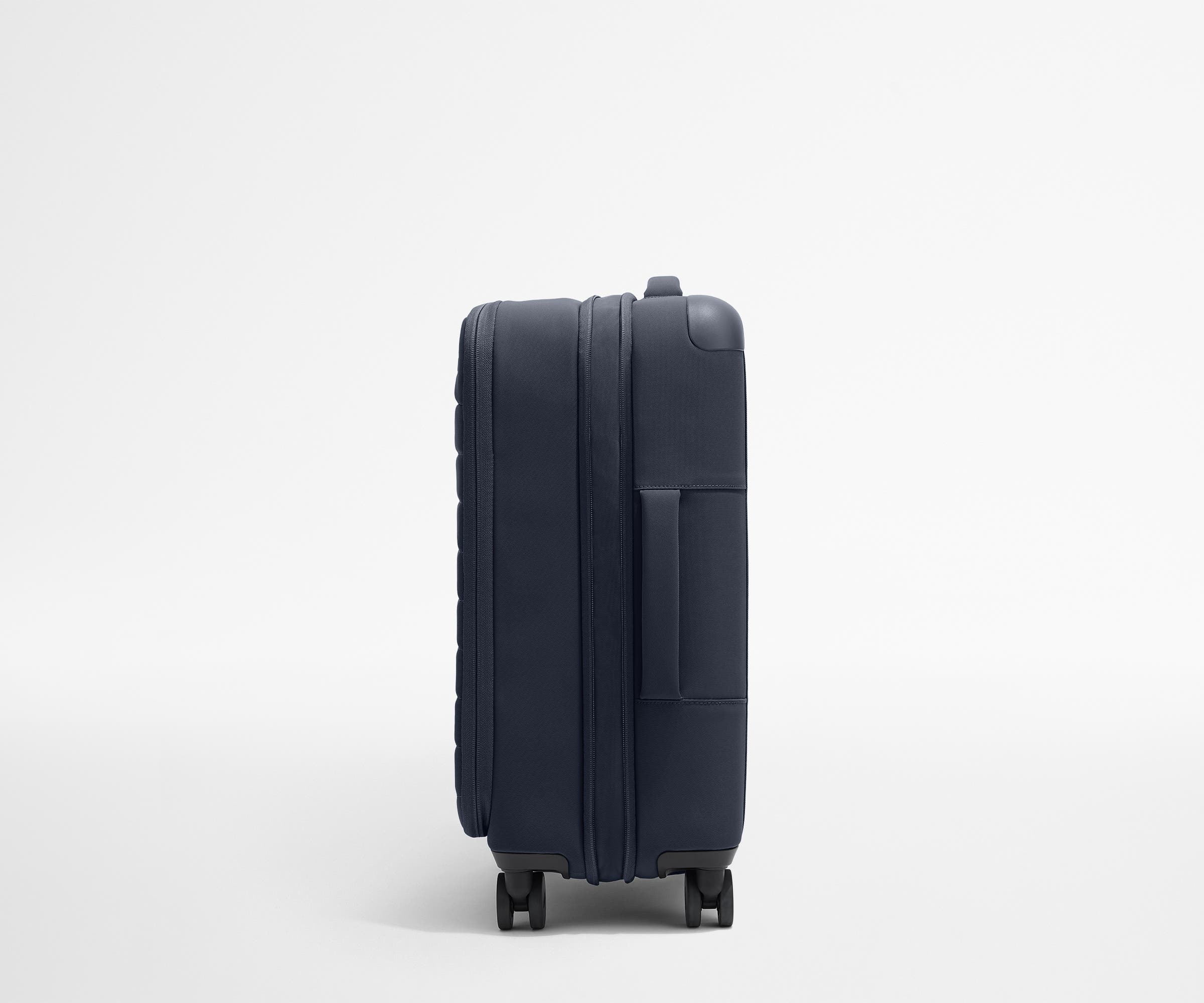 Softside Bigger Carry-On in Navy Blue - Image 3
