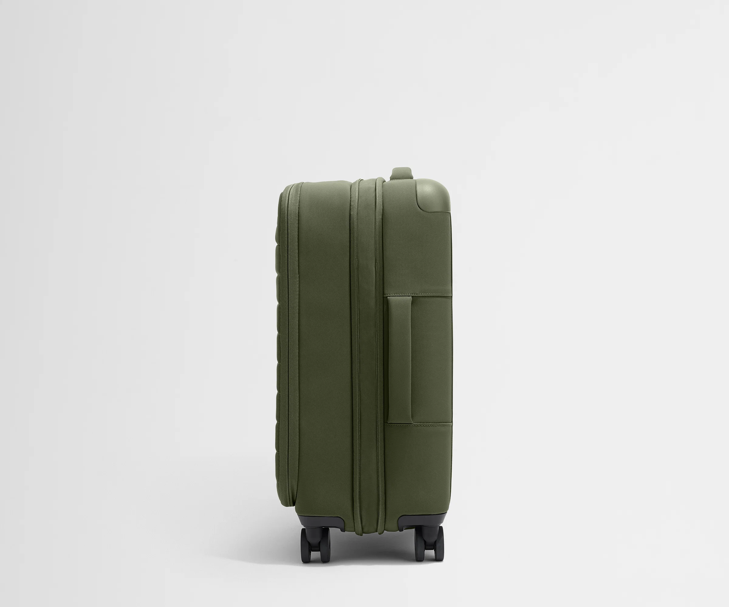 Softside Bigger Carry-On in Olive Green - Image 3