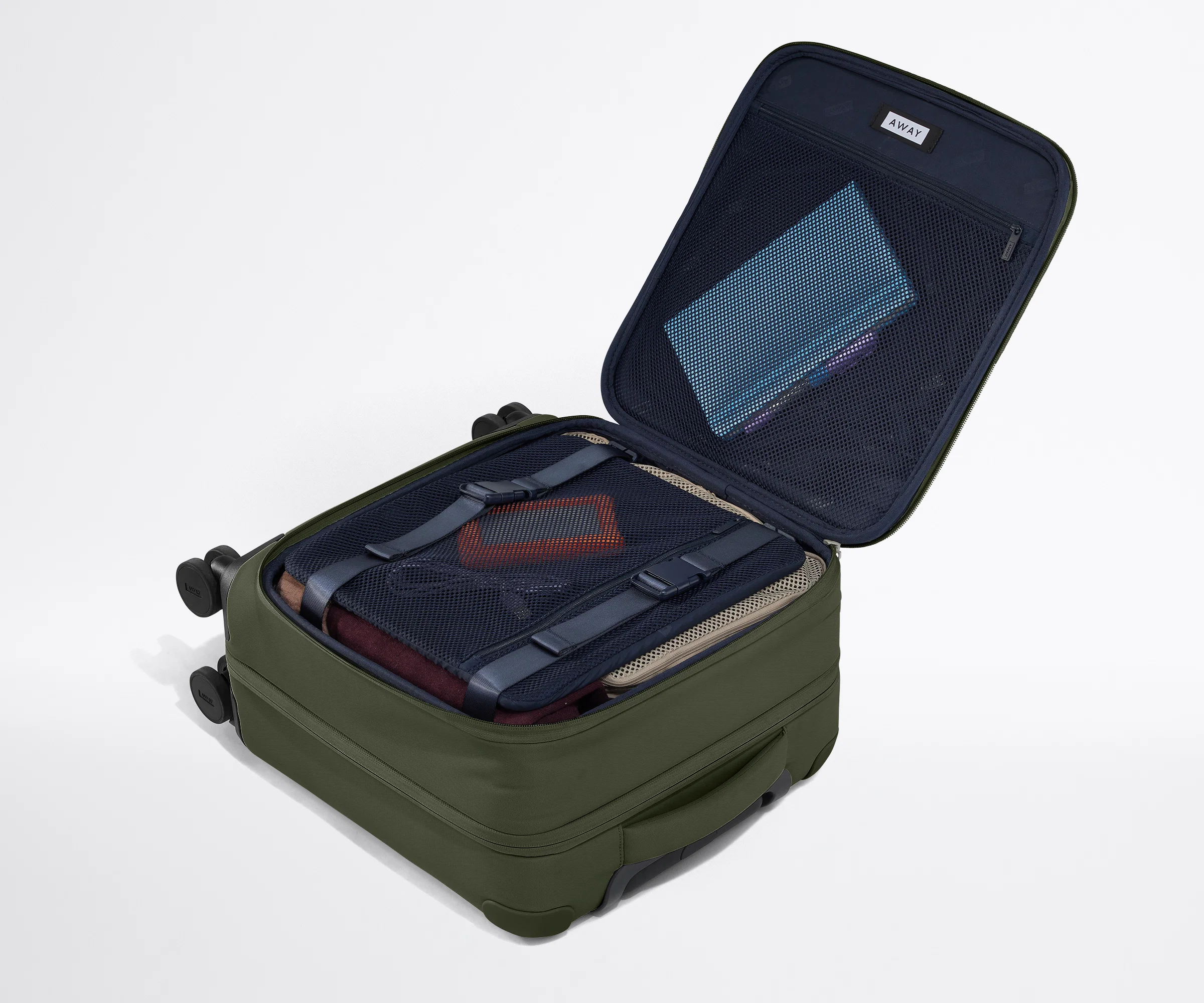 Softside Compact Carry-On in Olive Green - Image 5