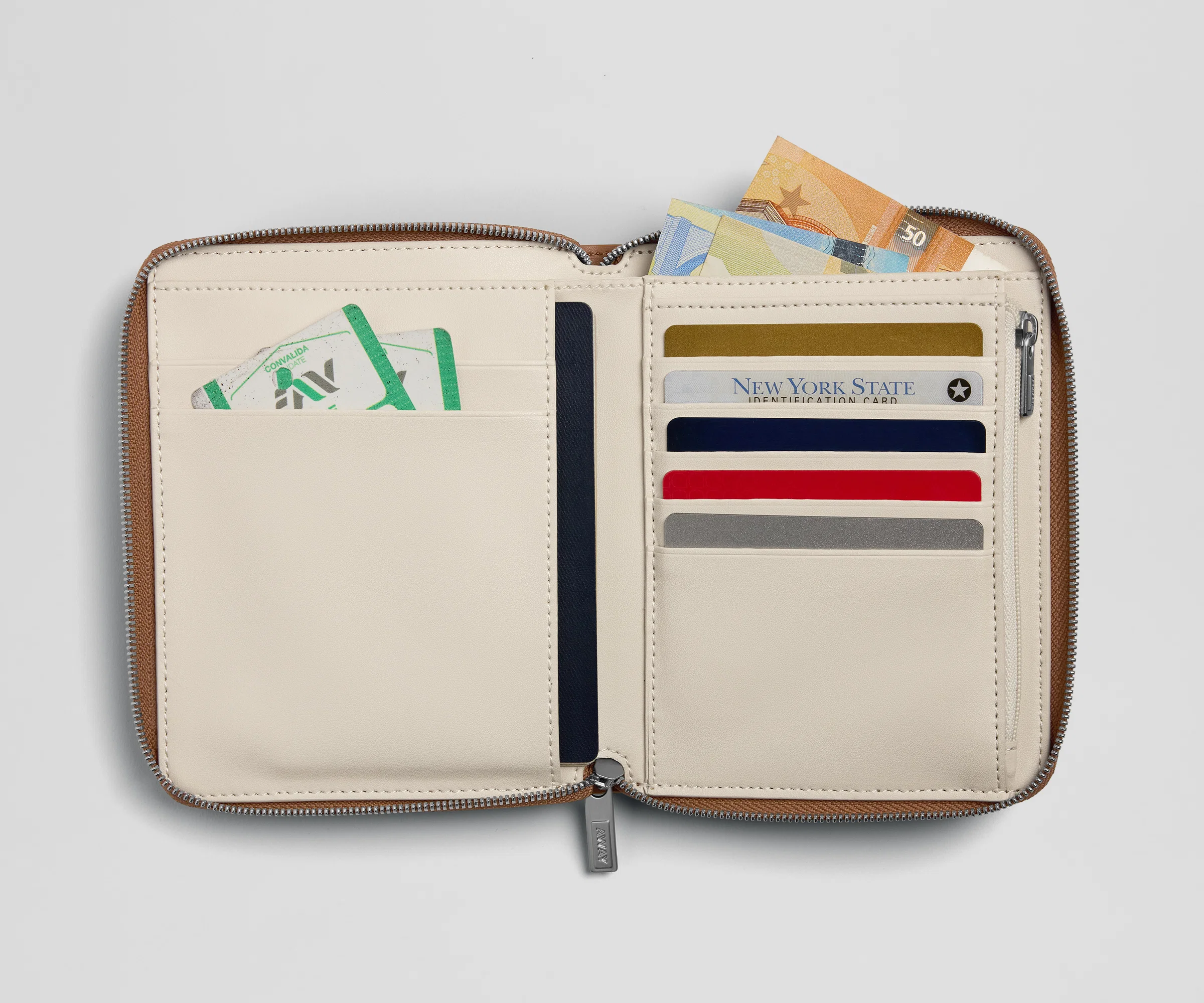 Travel Wallet in Saddle Brown - Image 2